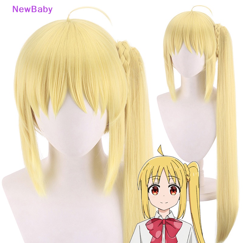 Newbaby Anime Bocchi The Rock Cosplay Gotou Hitori Cosplay Rambut Palsu Lurus Kuning Panjang 70cm ID