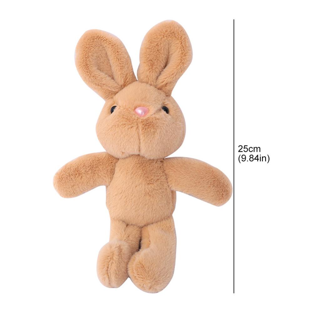 Timekey 25 cm Kelinci Lucu Mainan Mewah Boneka Lembut Bunny Doll Mainan Tidur Anak Perempuan Anak Bayi Plush Animal Mainan Ulang Tahun K7R1