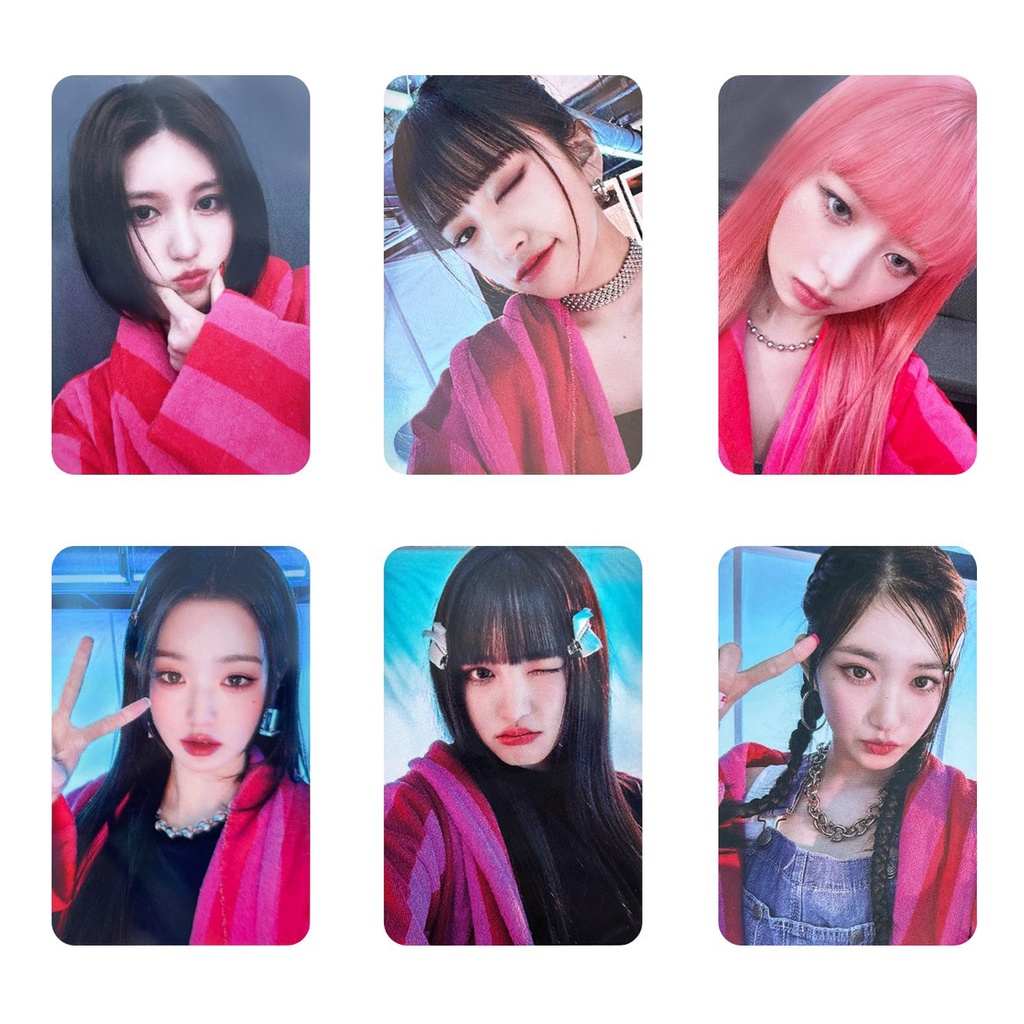 6pcs/set IVE Album I'VE Photocards Rei Wonyoung Yujin Leeseo Gaeul Liz Piyama Lomo Kartu Gelombang Suara Kpop Postcards