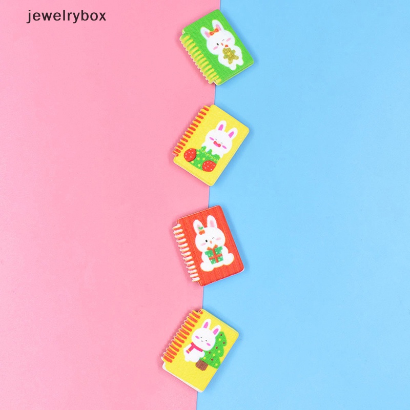 [jewelrybox] 10pcs/set Skala1Per12Rumah Boneka Miniatur Kelinci notebook Pretend Model Butik