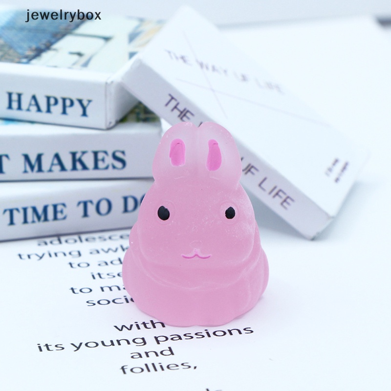 [jewelrybox] 1pc luminous cute rabbit Microlandscape Sukulen DIY Hias Butik