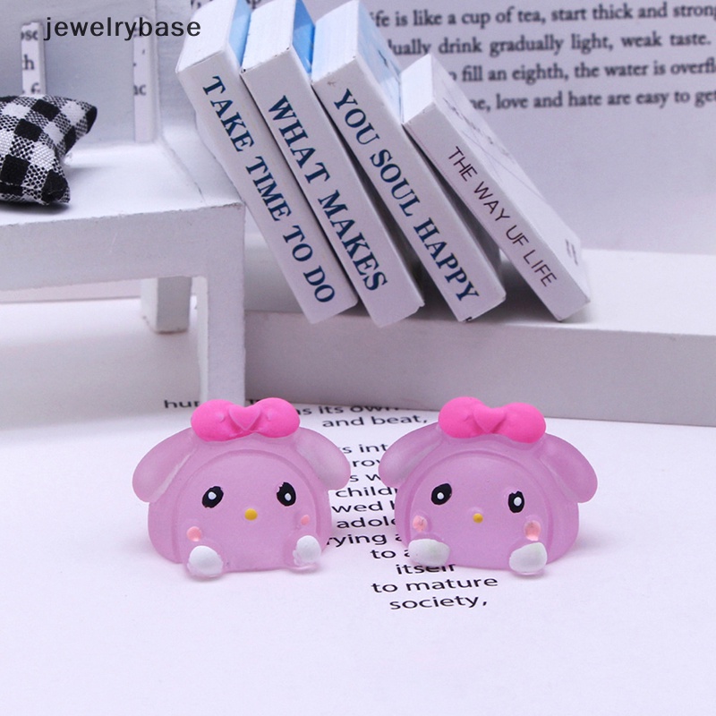 [jewelrybase] 5pcs Ornamen Tiga Dimensi DIY Lucu Untuk Butik bunnies Bercahaya