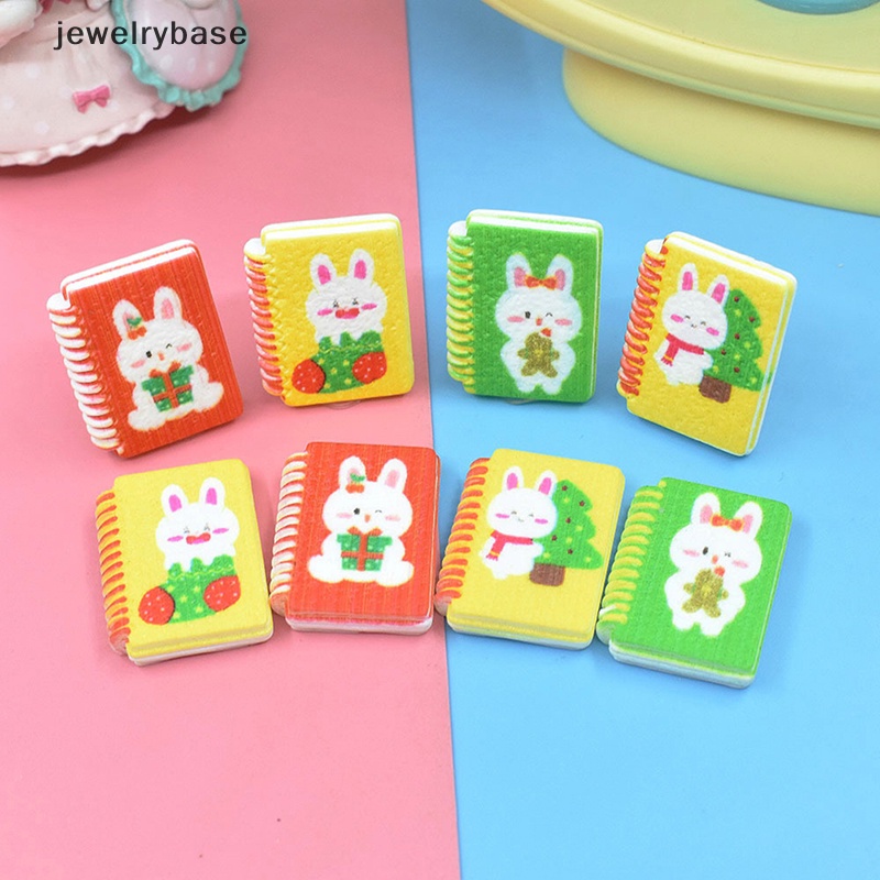 [jewelrybase] 10pcs/set Skala1Per12Rumah Boneka Miniatur Kelinci notebook Pretend Model Butik