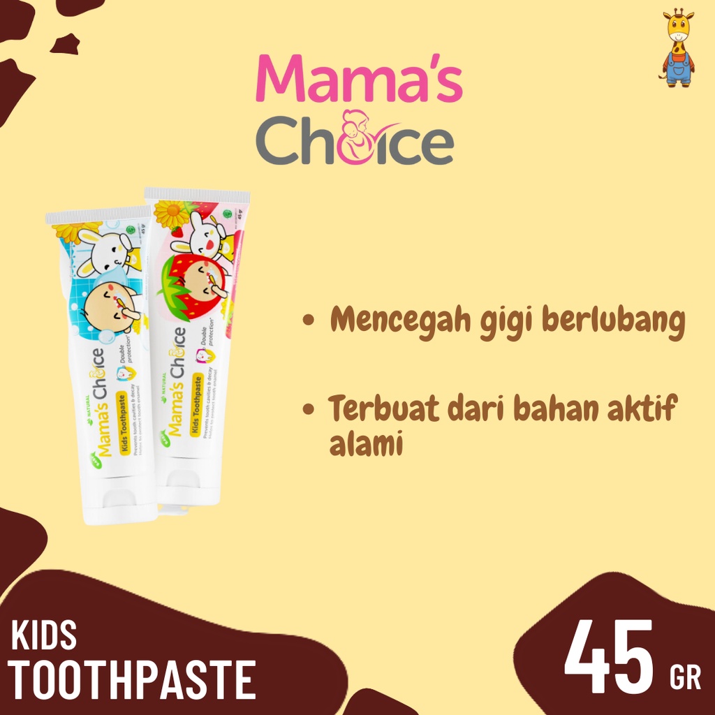 Mama's Choice Kids Toothpaste - Odol Anak dan Bayi