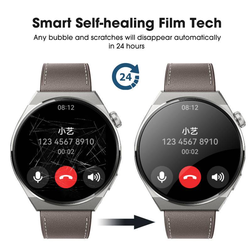 Untuk Huawei GT2 GT3 Pro 42mm 43mm 46mm Soft TPU Hydrogel Film Pelindung Layar Anti Gores Untuk Huawei Band Watch7 6 B6 B5 4 3 Fit 2 Pro Bukan Kaca