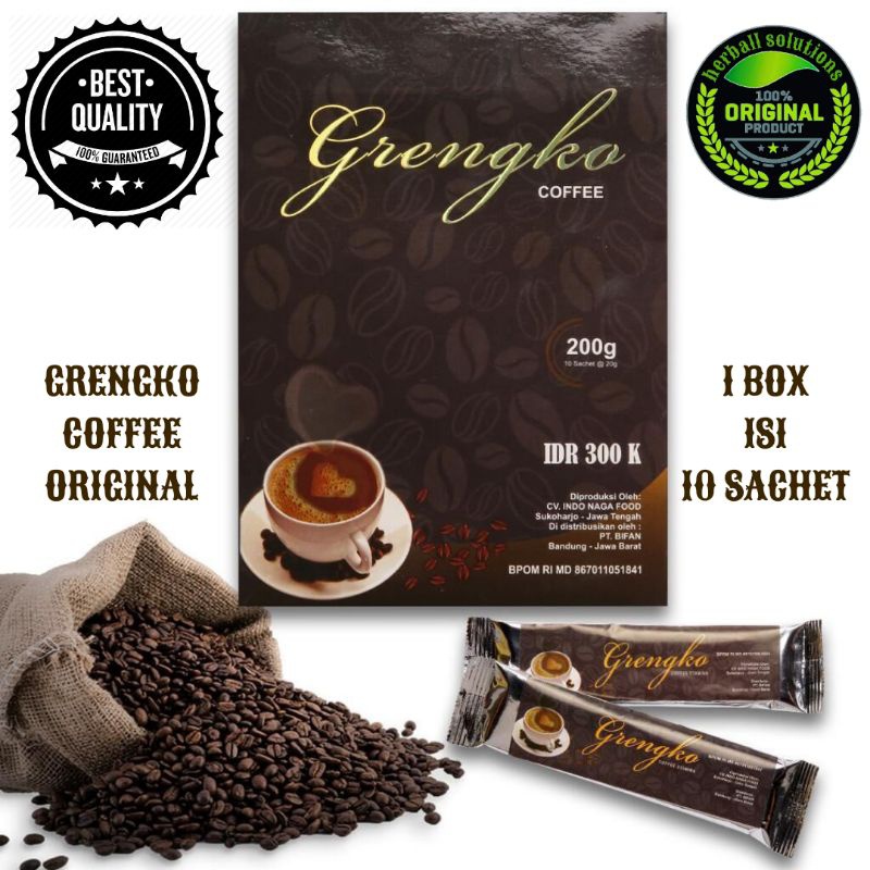 

GRENGKO COFFEE 1 BOX ISI 10 SACHET ORIGINAL