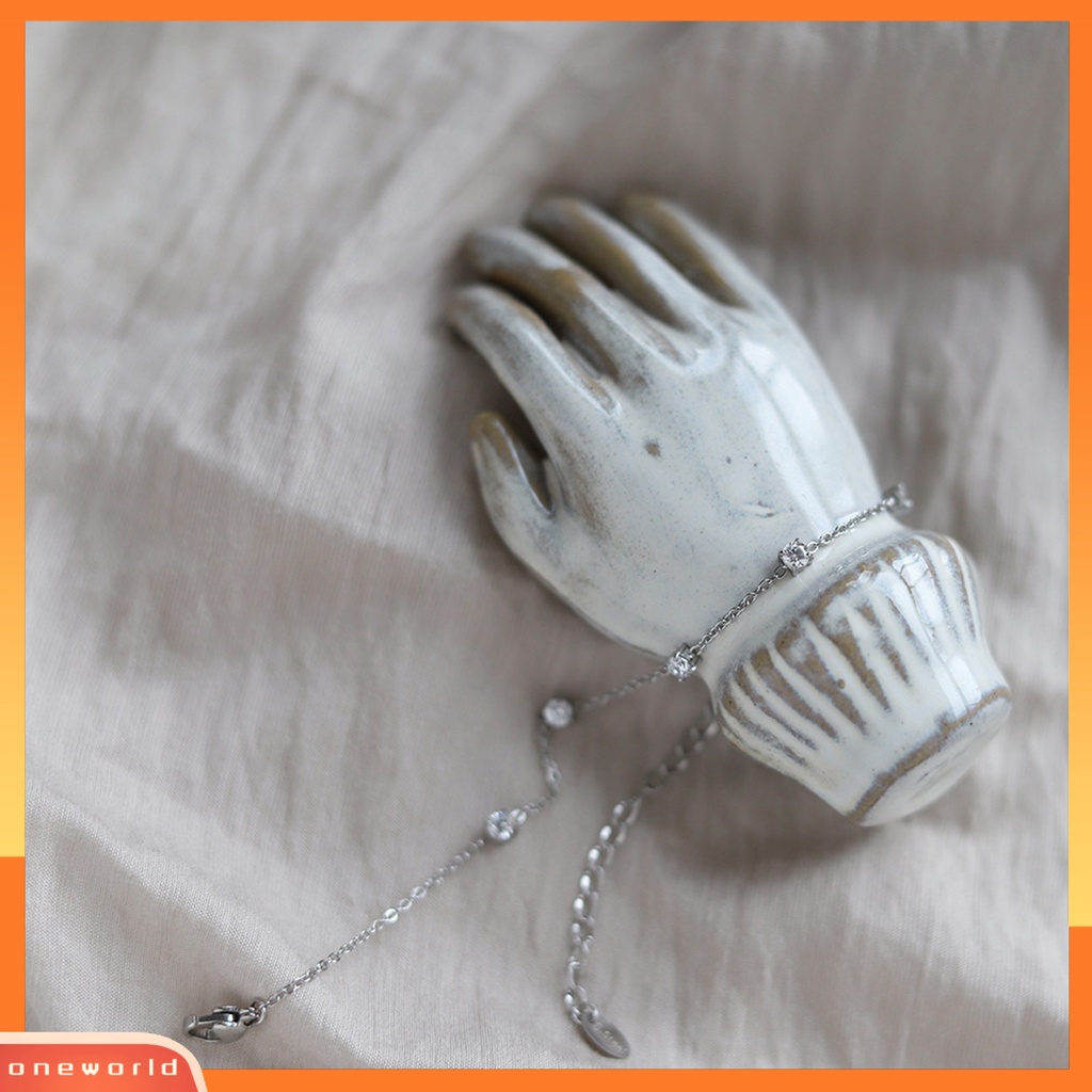 [EONE] Charms Bracelet Electroplating Five Star Charms Adjustable Light Mewah Hias Dekorasi Tidak Alergi Elegan Gelang Rantai Stainless Wanita Aksesori