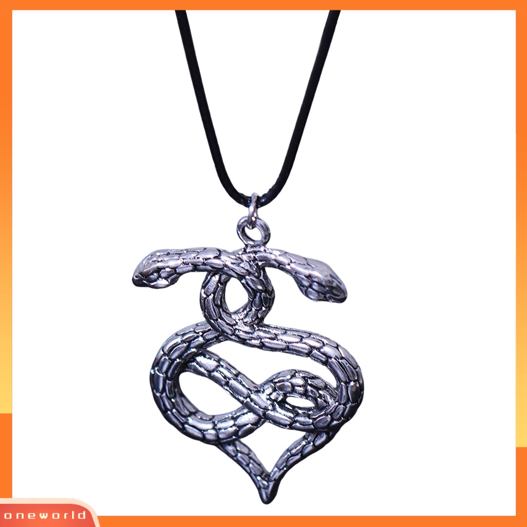 [EONE] Liontin Kalung Kepribadian Ular Liontin Punk Berlebihan Electroplating Dekorasi Colorfast Vintage Liontin Wanita Kalung Perhiasan Aksesori