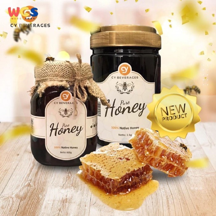 CY Beverages Pure Honey 100% Native Honey 600g - Halal