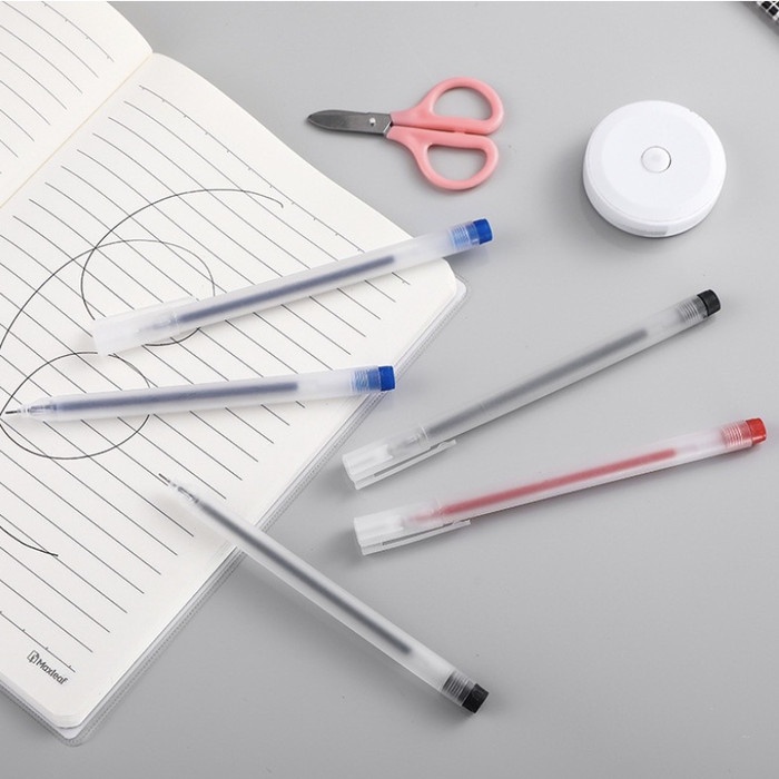 

Ballpoint Pulpen Transparan Gel Pen Tinta Cair 0.5mm Pena Alat Tulis NF