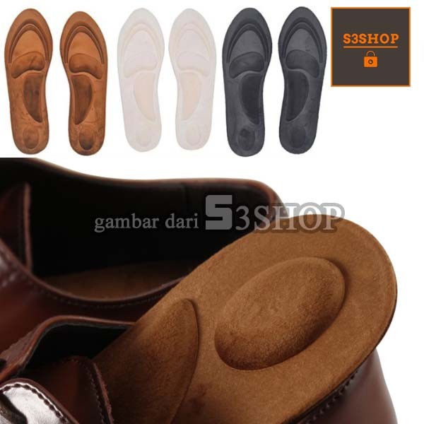 Insole Sepatu Pria Empuk Lembut Anti Bau Anti Panas Bahan Katun Fleece