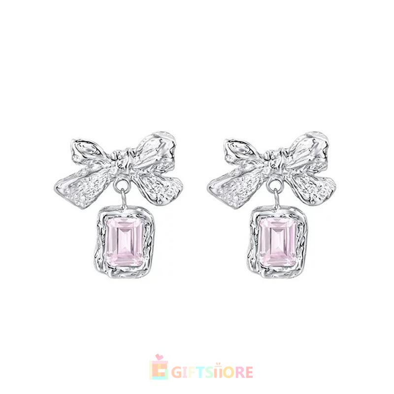 ✨COD Anting Dasi Kupu-kupu Berlian Zircon Bow Stud Anting Fashion Korea Gaya Untuk Wanita-GS