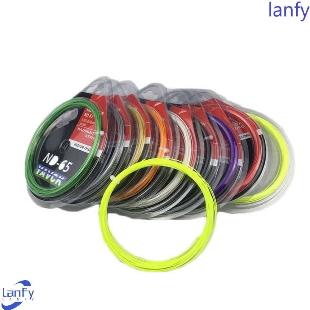 Lanfy Senar Badminton Alat Olahraga Training Badminton Profesional 0.7 mm Carbon Nanofiber Badminton String Line