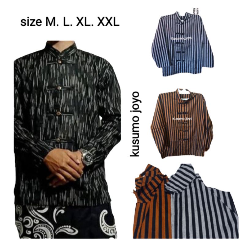Lurik Urban - Best seller Baju Surjan Lurik Pria lurik Baju Adat Jawa Koko Shanghai lurik Kain tenun