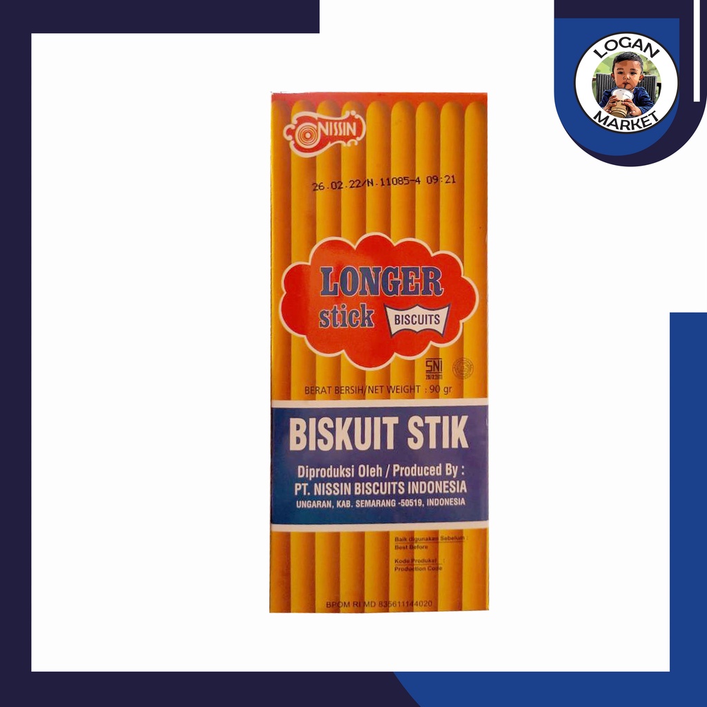 

Nissin Longer Stick Biskuit Biscuit 98gram (ex 100gram 100 gram)