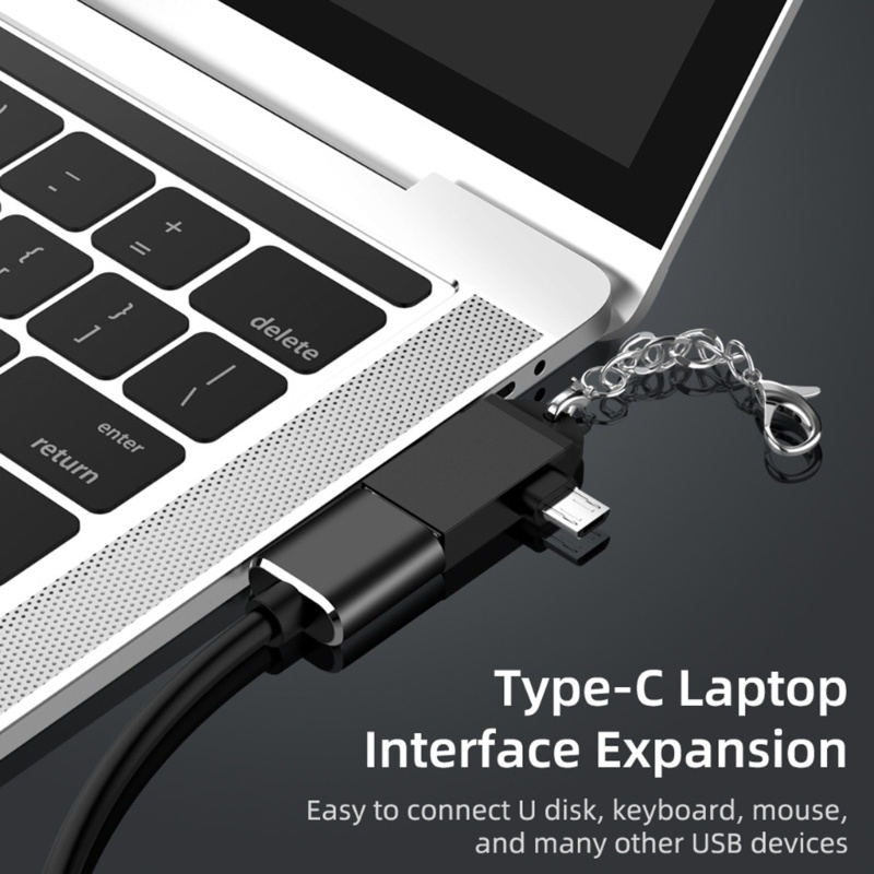 Vivi Adaptor OTG Universal 2in1 USB3 0 Female To Micro USB Male Dan Type-C Male