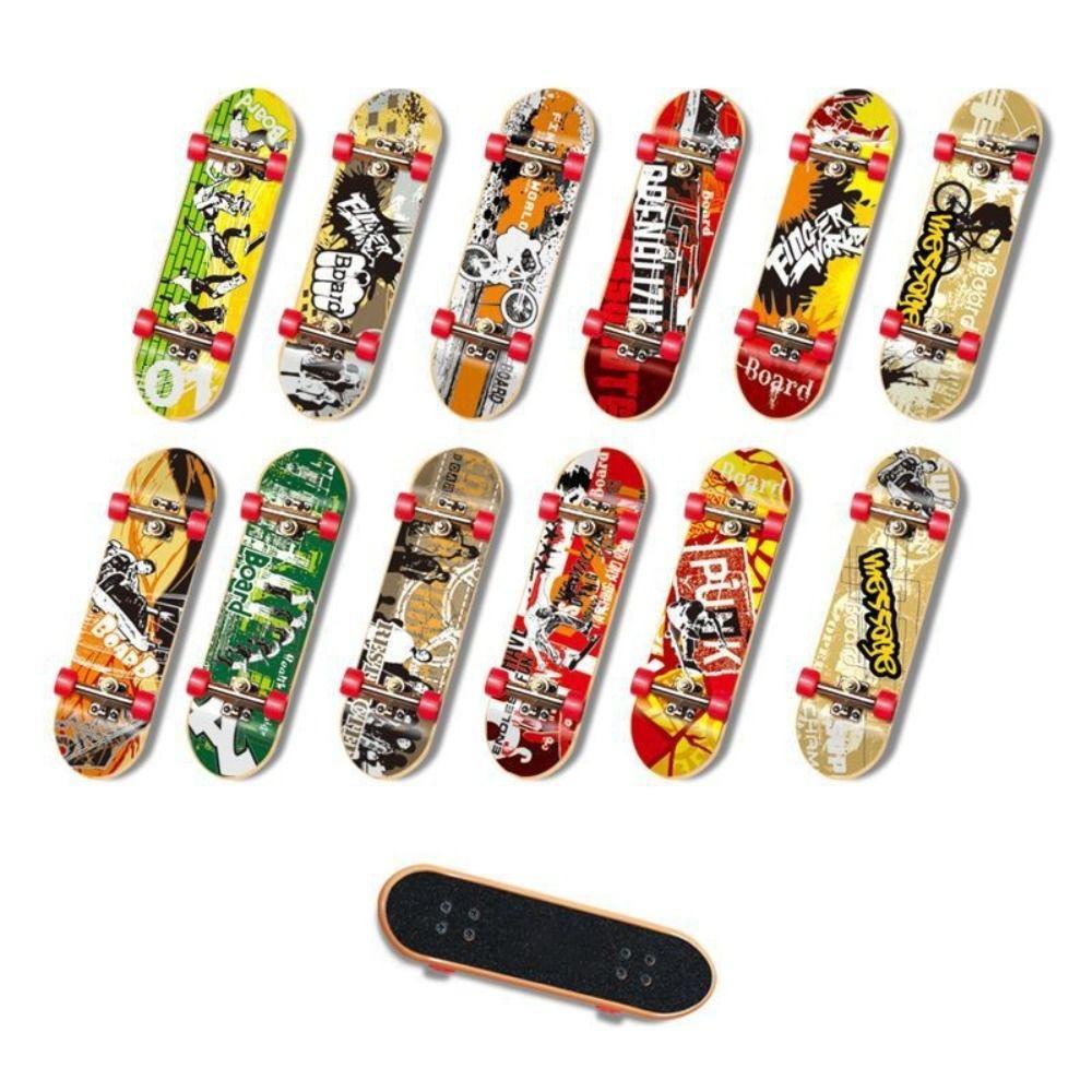 [Elegan] Skuter Jari Mini Set Hadiah Ulang Tahun Mainan Surfing Profesional Mainan Meja Mainan Trik Alat Peraga Pelatihan Skate Truck Model Skateboard