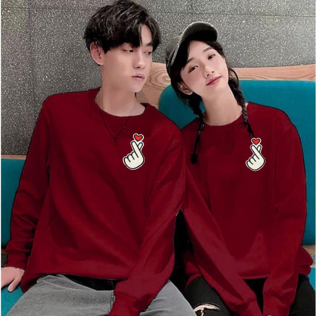 KAOS DEWASA LENGAN PANJANG SARANGHAE / BAJU ATASAN FIRST LOVE KATUN COMBED SOFT