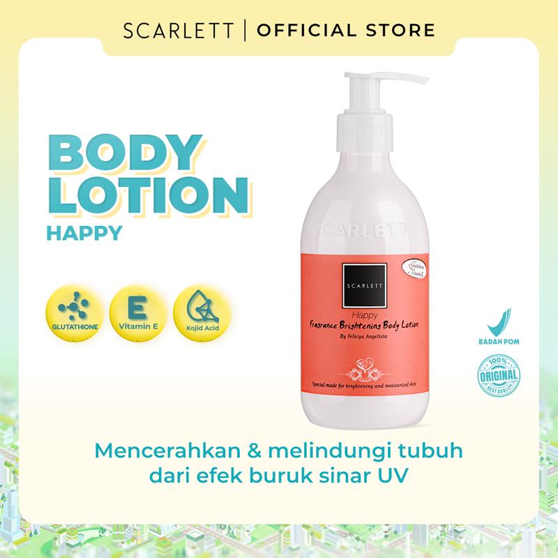 Scarlett Whitening Body Lotion Happy