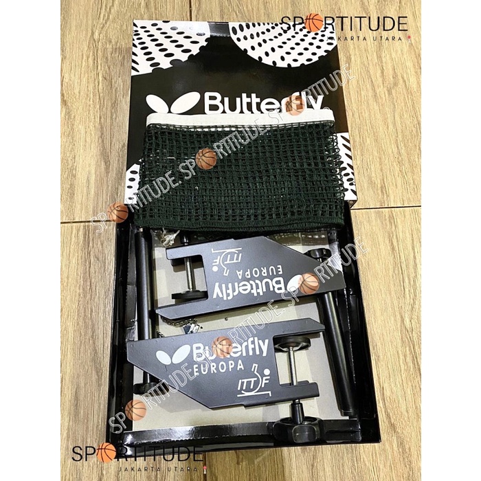 Net dan Tiang Pingpong Butterfly Europa  SATU SET