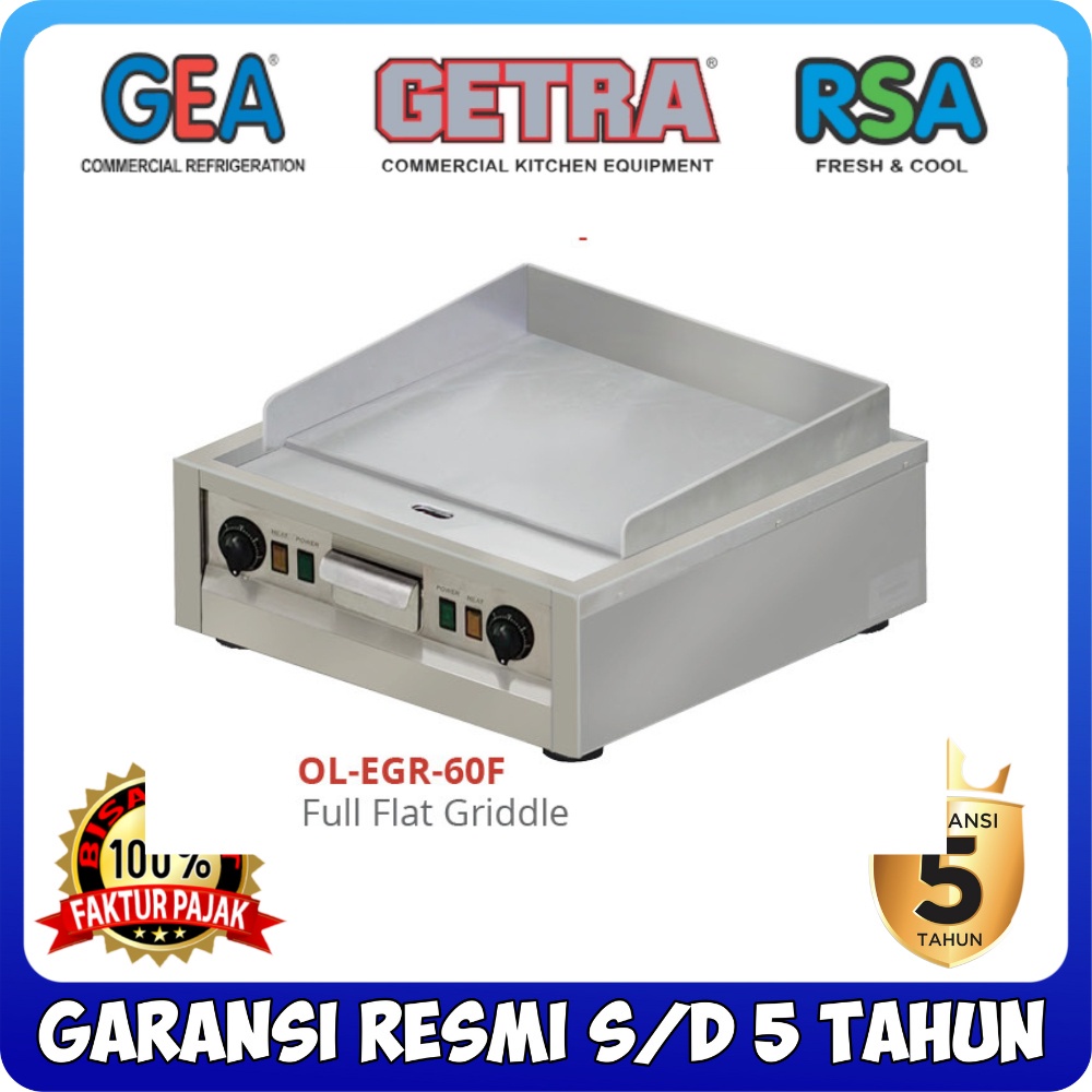 COUNTER TOP ELECTRIC GRIDDLE GETRA OL-EGR-60F FULL FLAT GRIDDLE