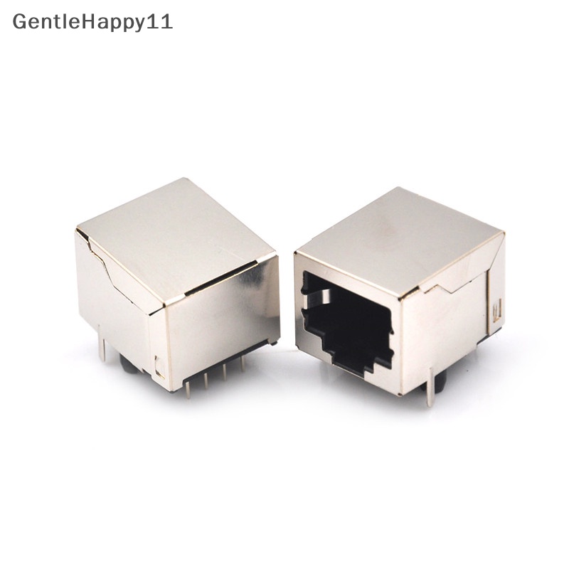 Gentlehappy 10Pcs/set RJ45 Network Ethernet 8P 8C Female Socket Konektor 8Pin PCB Mount High Qulity id