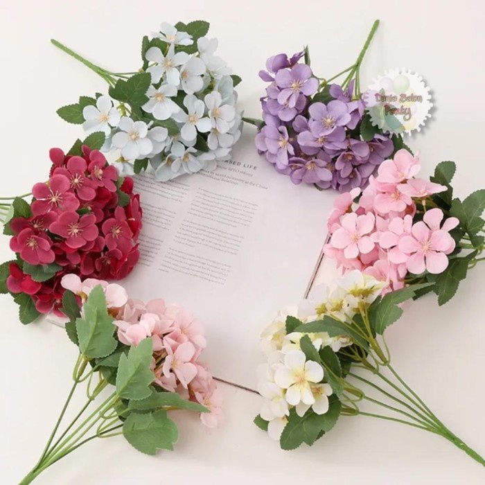 AZALEA 35 Bunga Hias / Artificial Flower / Bunga Plastik Tanaman Hias