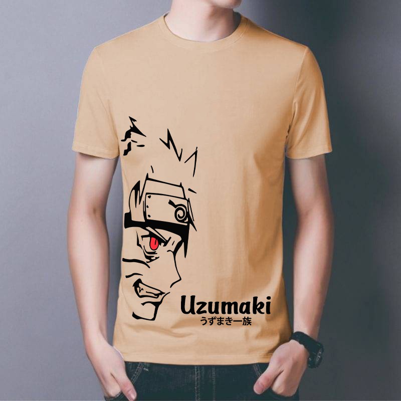 COD/DS2/ KAOS PRIA LENGAN PENDEK UZUMAKI ANIME JAPAN BAJU PRIA LENGAN PANJANG BAHAN BABYTERRY PAKAIAN PRIA