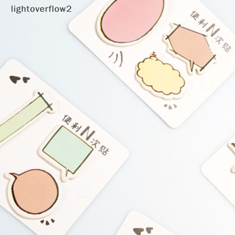 [lightoverflow2] Fresh Simple Dia Box Memo Pads Perekat Lucu Label Stiker Penanda Arah Kreatif Sticky Notes Index Sticker [ID]