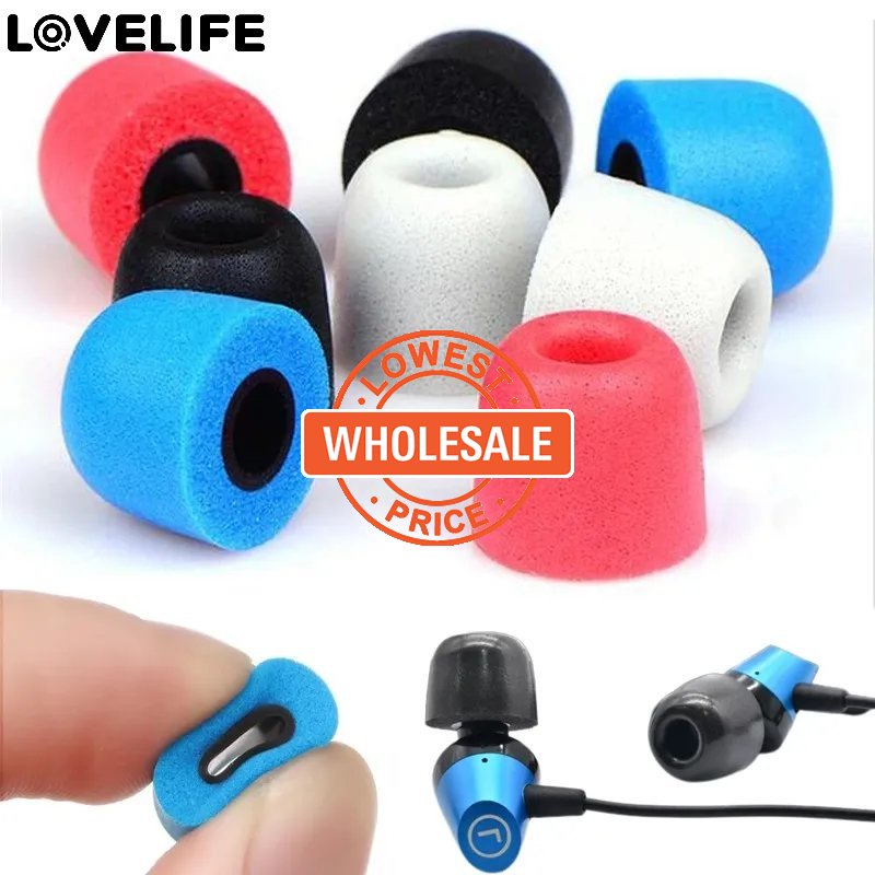 [Harga Grosir] Earphone Headset Penutup Penyumbat Telinga Peredam Kebisingan Pengganti Earplug 4.5mm Diameter Dalam Isolasi Kebisingan Ear Tips Lembut Memory Foam Earbud Earmuffs