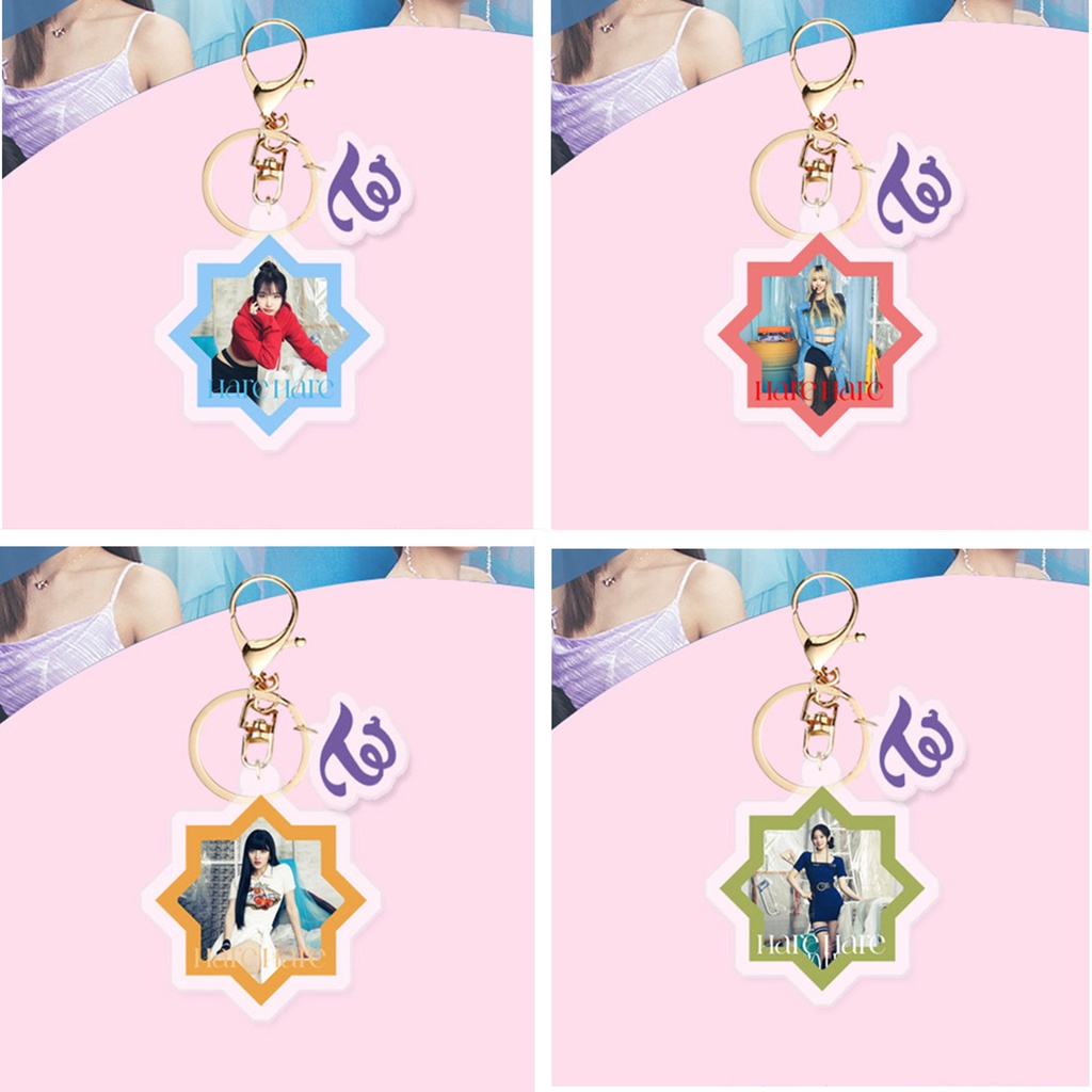 1pc TWICE HARE HARE Gantungan Kunci Akrilik COMEBACK Key Ring Gantung Atas