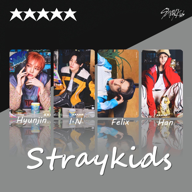 8pcs/set Kartu Ucapan STRAY KIDS 5-STAR Photocards COMEBACK Lomo Kartu Pos Straykids Kpop