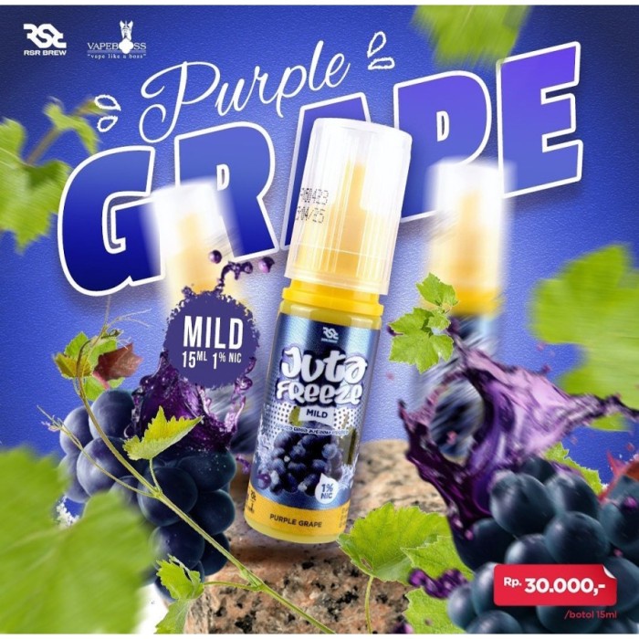 LIQUID JUTA FREEZE MILD EDITION PURPLE GRAPE PODS FRIENDLY 10MG AUTHEN