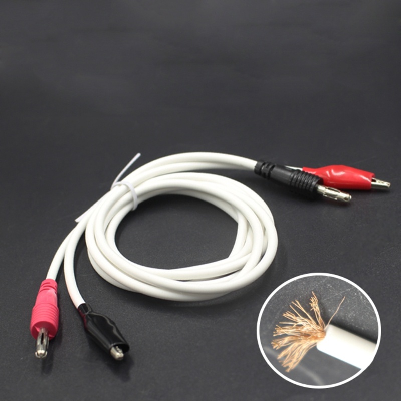Cre Kabel Tes Power Supply Reparasi Handphone Power 10A Banana Plug- Alligator Clip