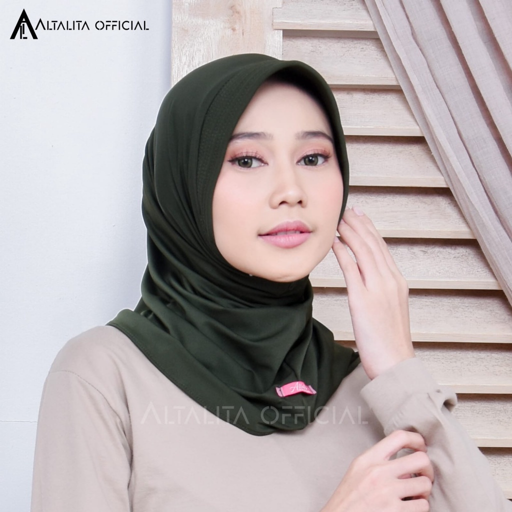 Altalita - Kerudung Instan Nadira Sport Hijab Instant Sporty Jersey Spandek Premium pet Antem Olahraga Volly Senam High Quality