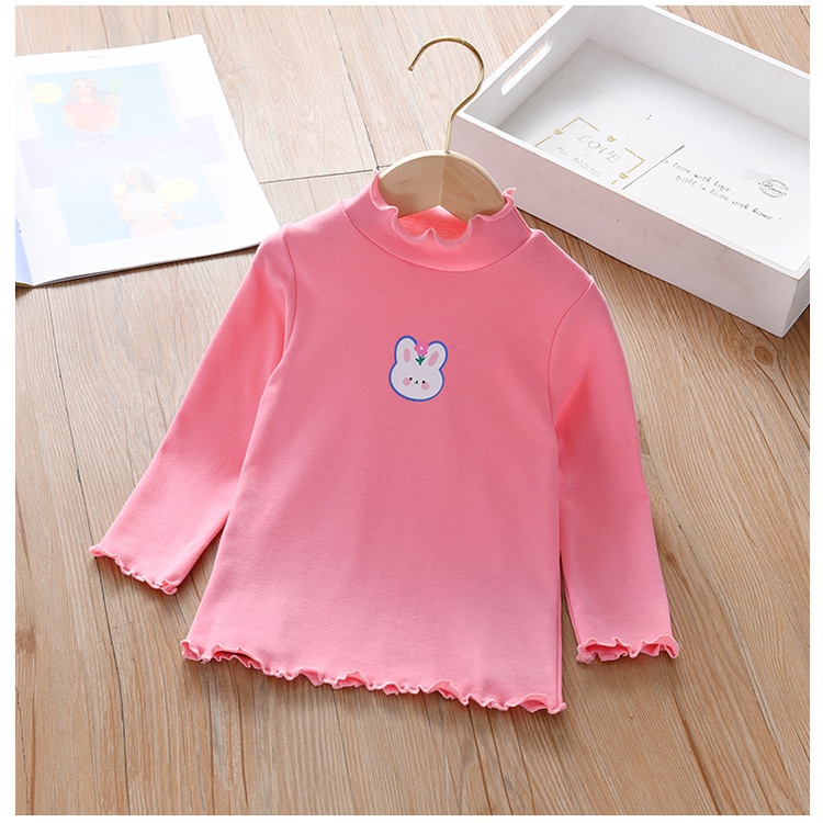 ZASKIYA - TURTLE NECK ANAK BUNNY LOV / ATASAN TOP ANAK PEREMPUAN USIA 1-5 TAHUN