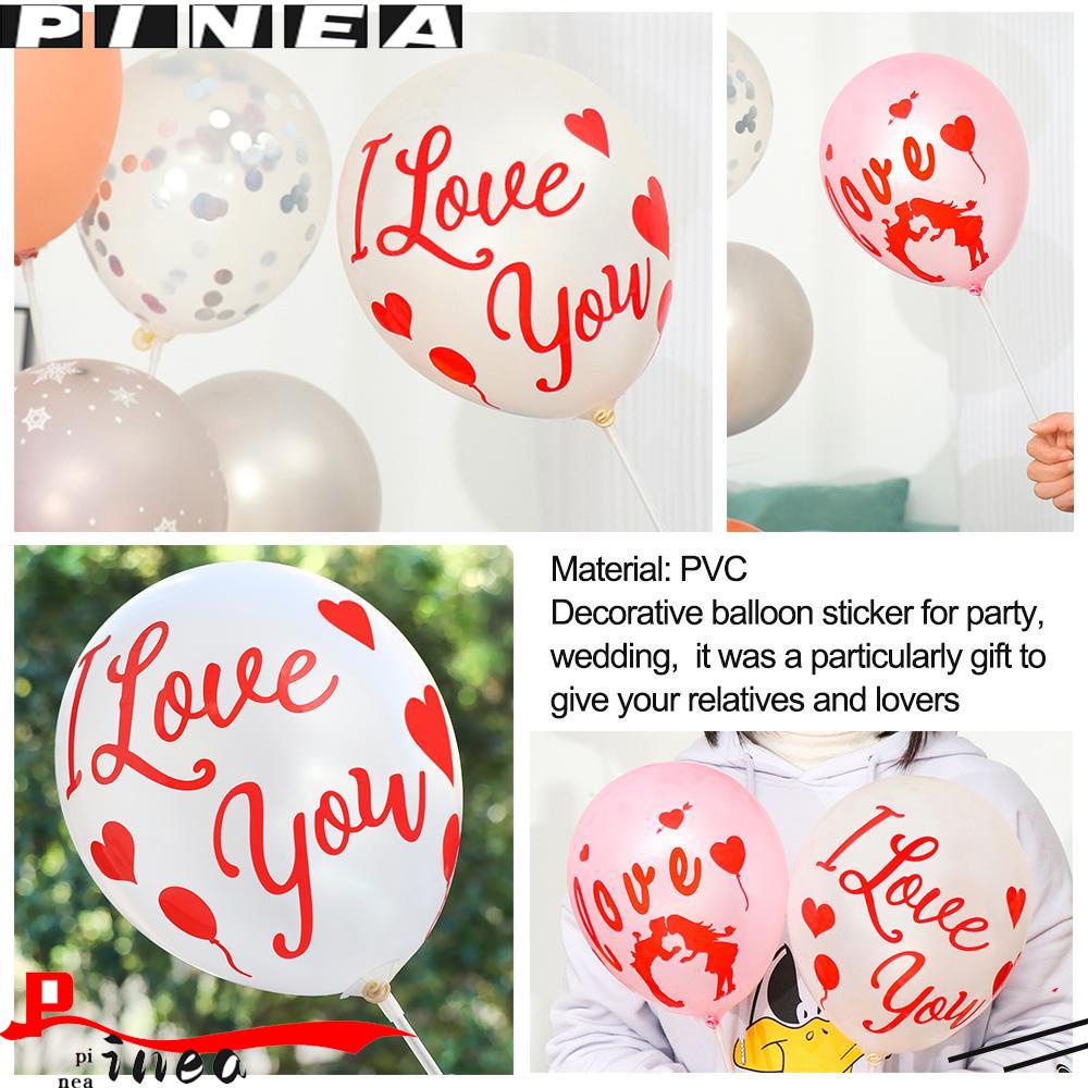 Nanas I Love You Baru Dekorasi Pesta DIY Hadiah Bobo Balon Transparan