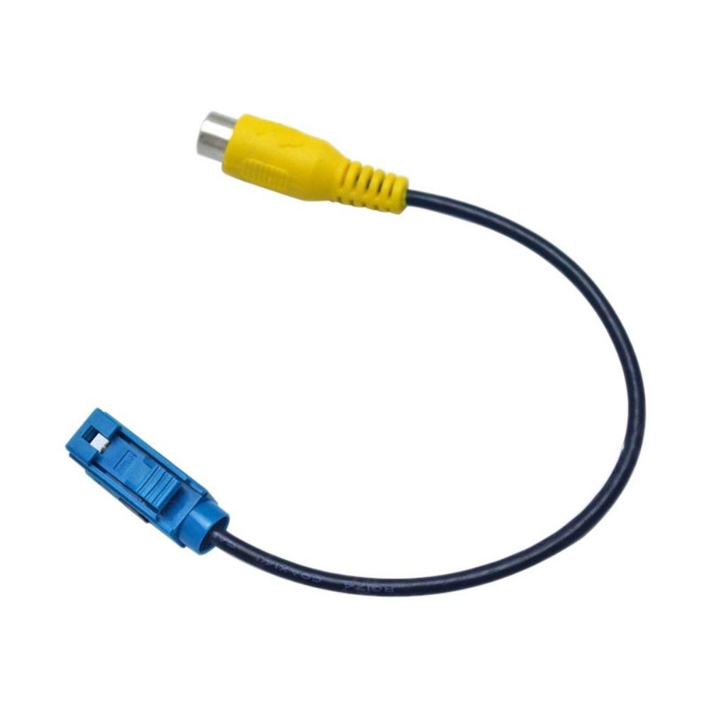 Populer Adaptor Kabel Video Fakra Ke RCA Aksesori Mobil Pembalik Sambungan Video Kamera AV-IN Kabel Fakra Ke RCA