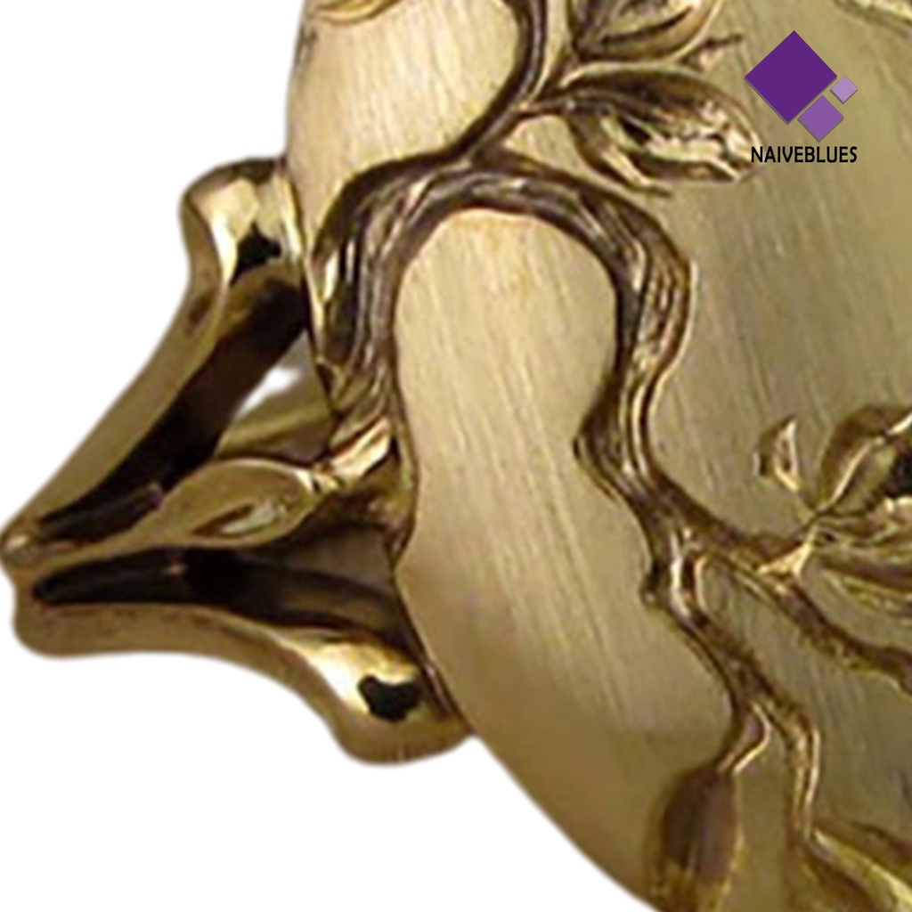 &lt; Naiveblues &gt; Cincin Wanita Vintage Indah Elegan Pertunangan Burung Dan Bunga Untuk Valentine