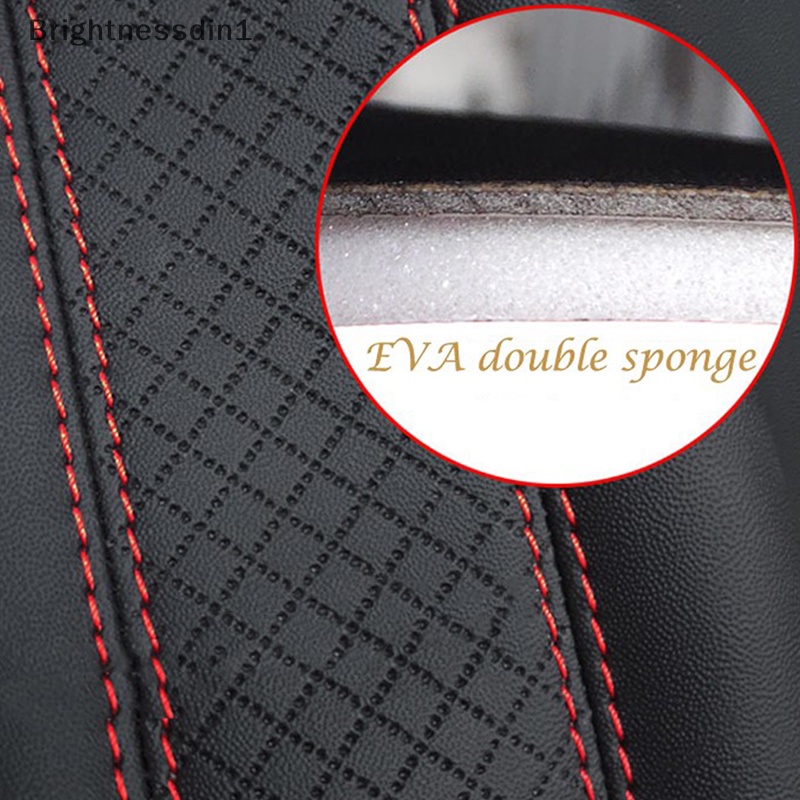 [Brightnessdin1] Fibre Leather Embossed Seat Belt Bantalan Bahu Sarung Jok Mobil Safety Belt Butik