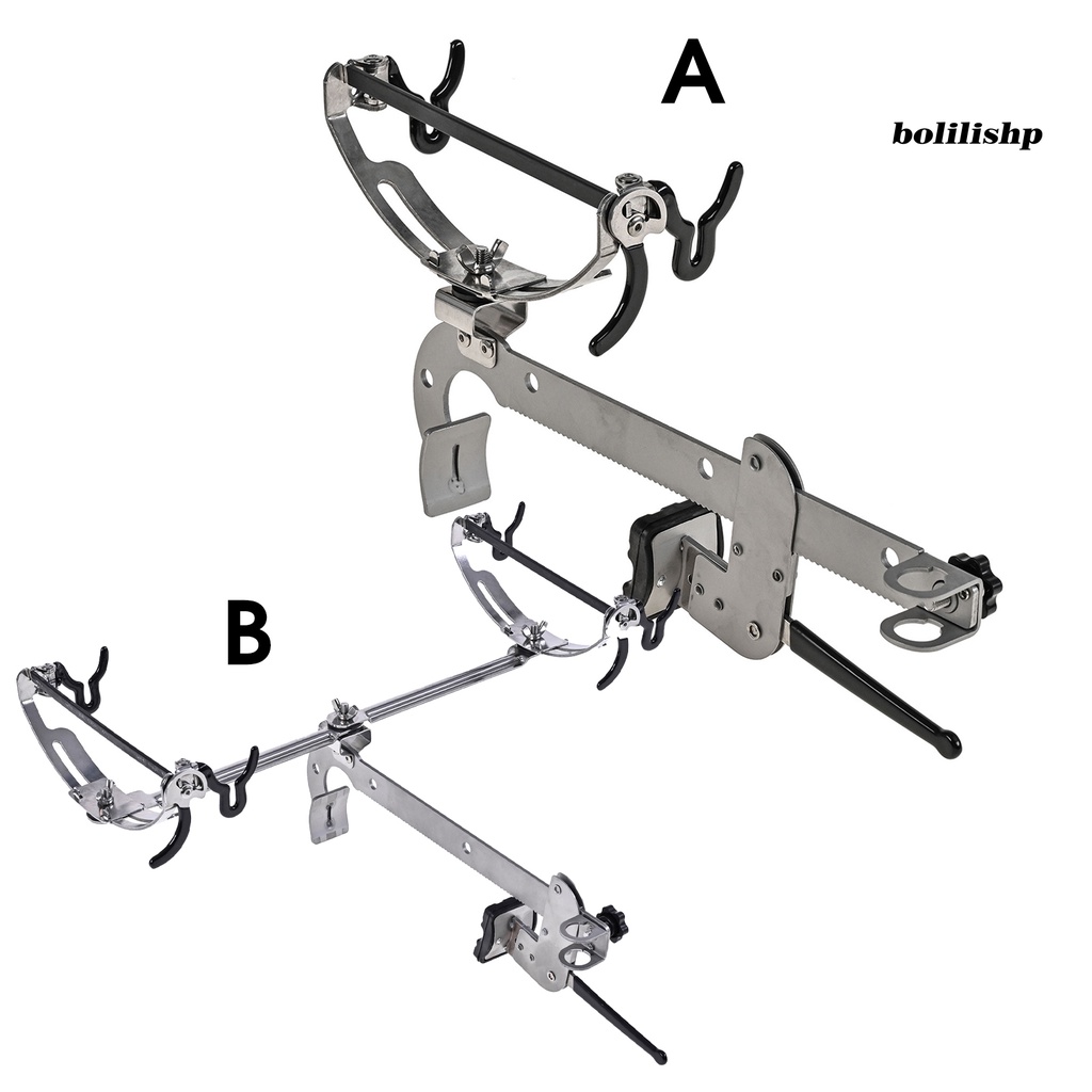 Bo-bridge Fishing Bracket Multi-angle Adjustable Portable Stainless Steel Lipat Rakit Dukungan Memancing Untuk Memancing