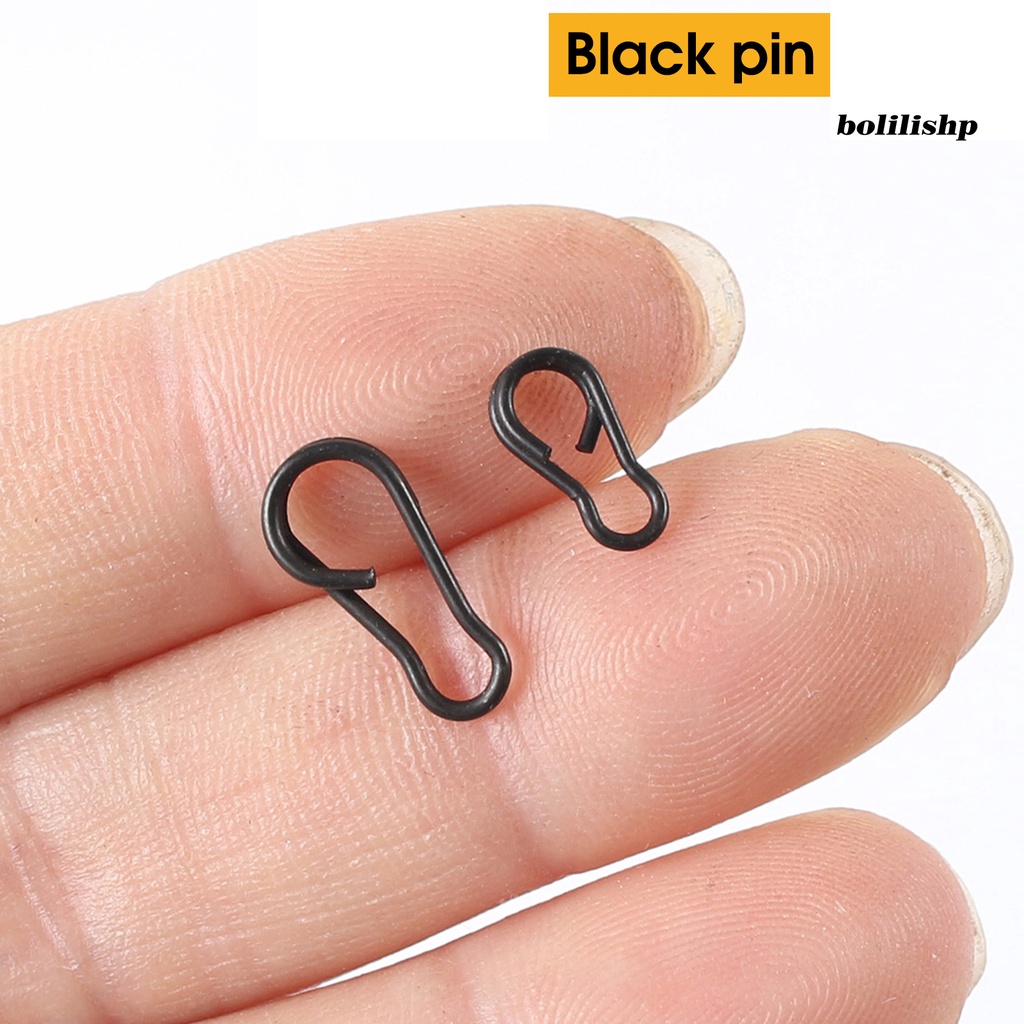 Bo-110pcs Safety Sinker Clip Detachable Black Pin Dikemas Perubahan Cepat Portable Tackle Kit Mini Carp Fishing Sinker Clip Kamuflase Ekor Karet Tabung Set Perlengkapan Memancing