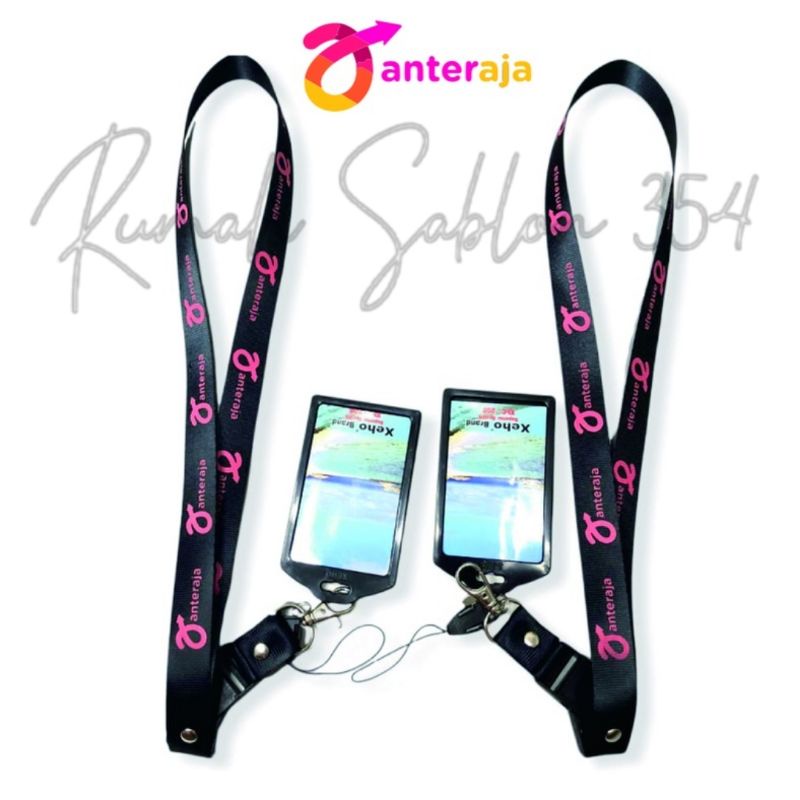 

lanyard ANTERAJA lanyard KURIR gantungan kunci ANTER AJA / name tag id card kartu nama / tali lanyard gantungan leher