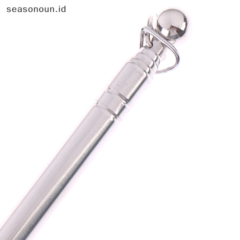 Seasonoun Professional touch 1meter head telescopic flagpole stainless Profesor pointer.