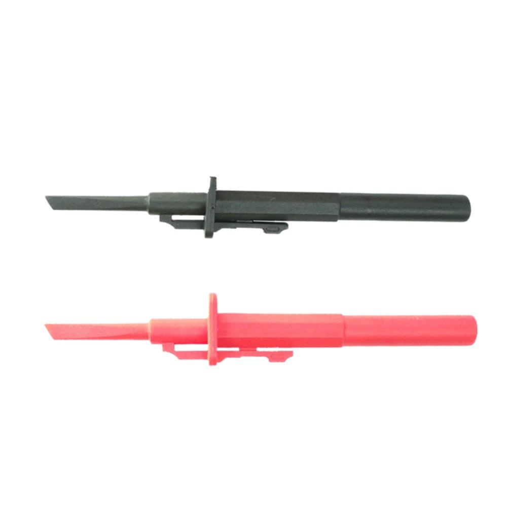 TOP Multimeter Probe Teleskopik Pengait Spring Damage IC Clip 4mm Banana Socket