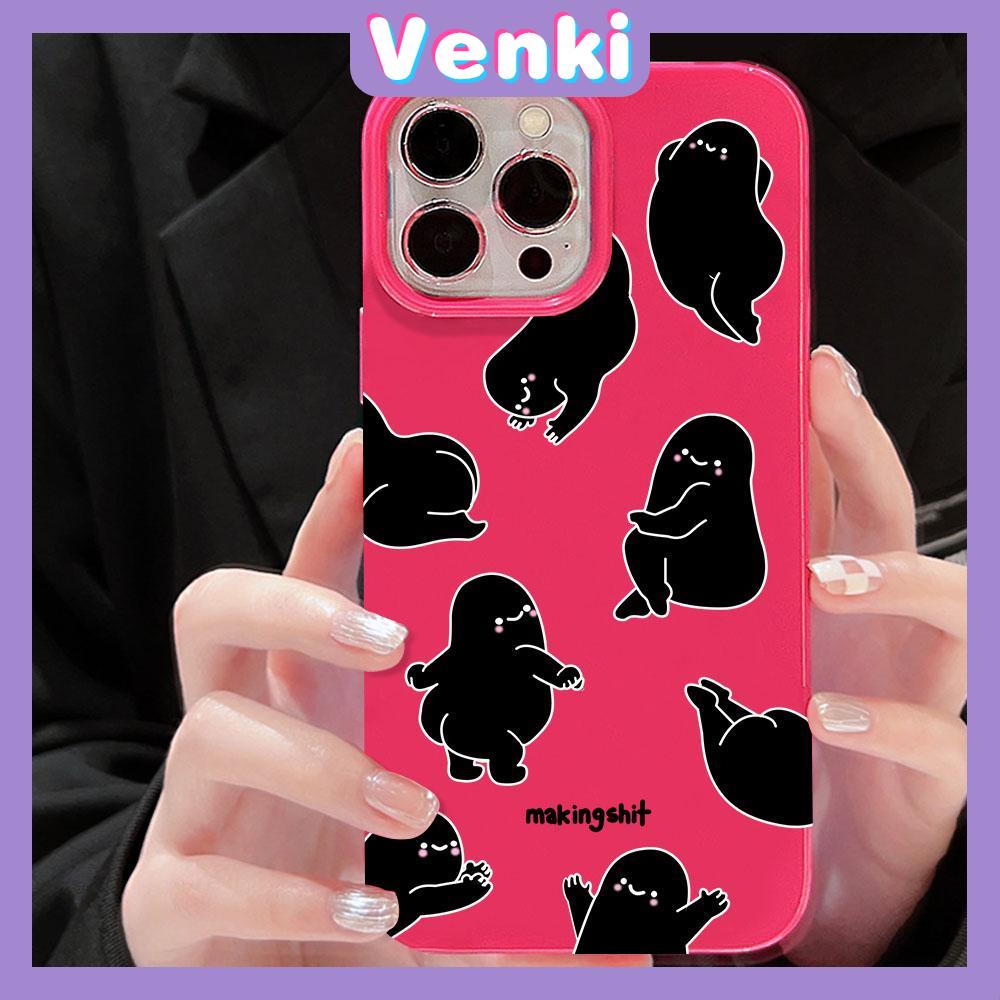 VENKI - For iPhone 11 iPhone Case Red Glossy TPU Soft Case Shockproof Protection Camera Cute Cartoon Character Compatible with iPhone 14 13 Pro max 12 Pro Max xr xs max 7Plus 8Plus