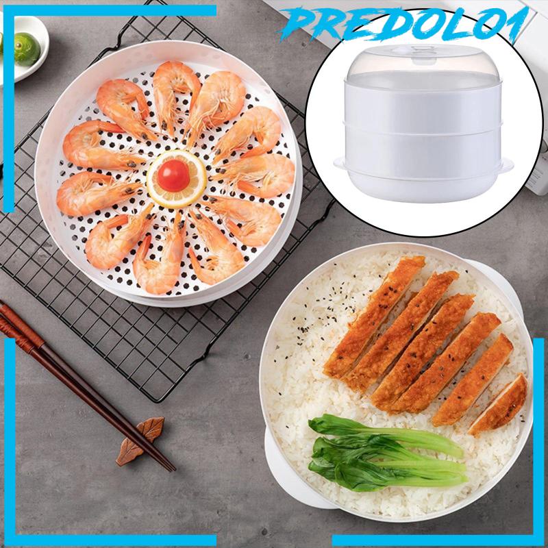 [Predolo1] Microwave Steamer Heating Steamer Alat Kukus Pemanas Microwave Untuk Dapur Rumah