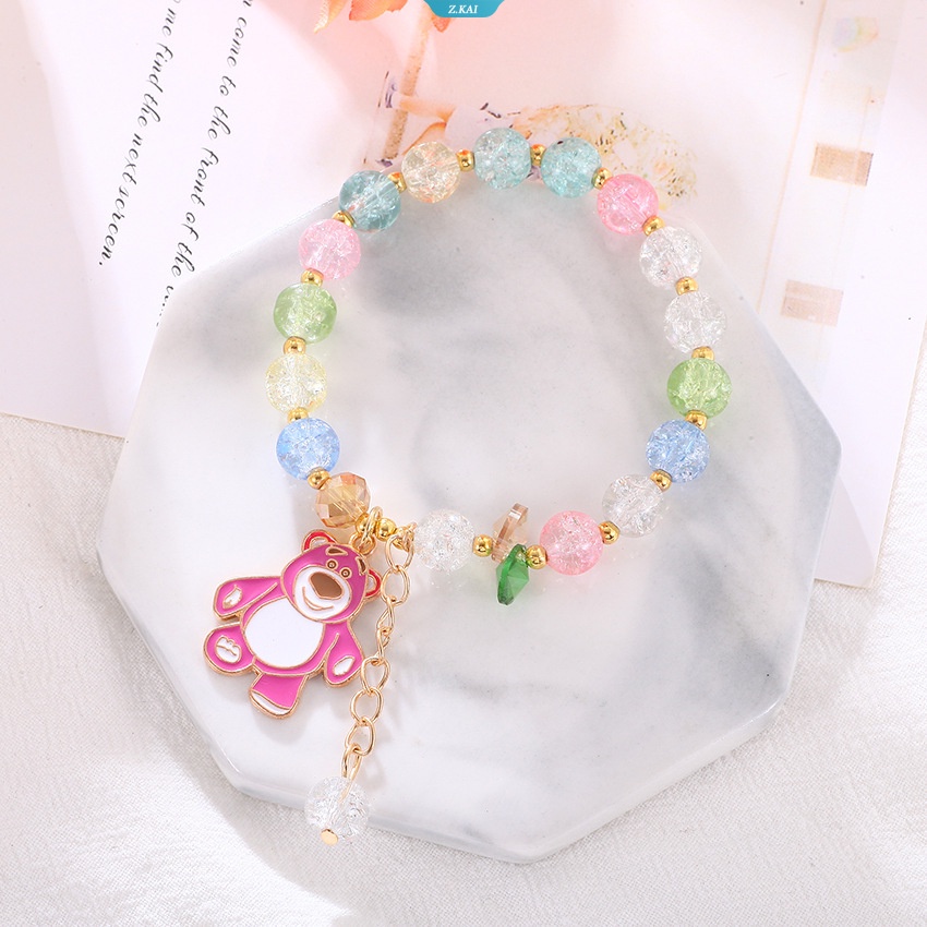 Popcorn Bead Sweet Gelang Anak Wanita Lucu Awan Bunga Liontin Gelang Anak Perempuan Pesona Wish Bracelet [ZK]