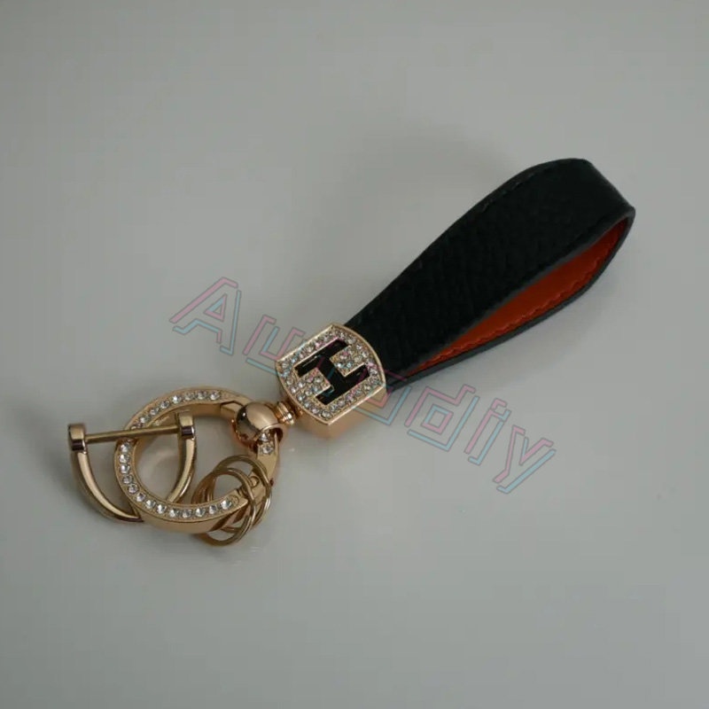 Universal Car Key Case Leather Keychain Tali Kepang Gesper Metal Gantungan Kunci Leather Car Key Chain