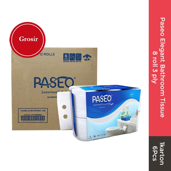 Paseo Elegant Bathroom Tissue 1karton isi 6 Grosir